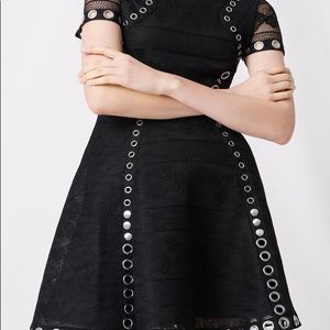 Skater Dress With Eyelets And Studs